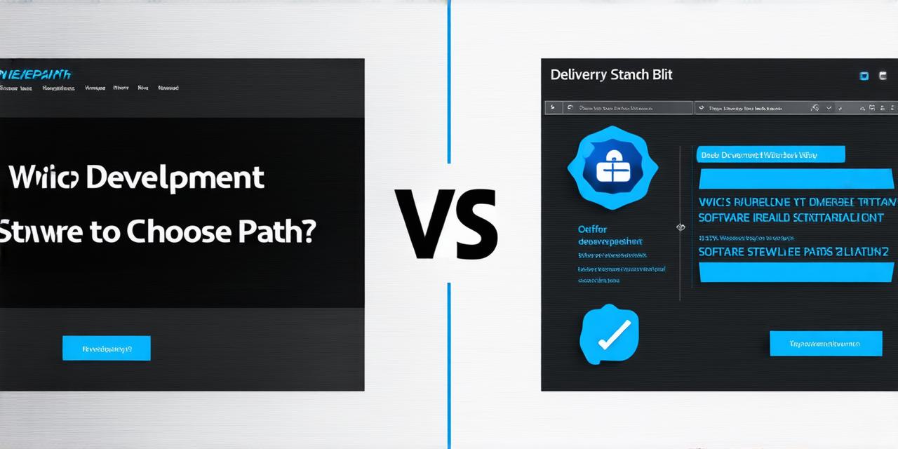 Which path is better: learning web development or software development?